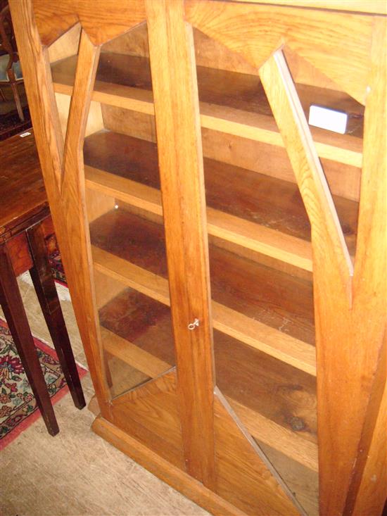 Oak Art Deco style bookcase